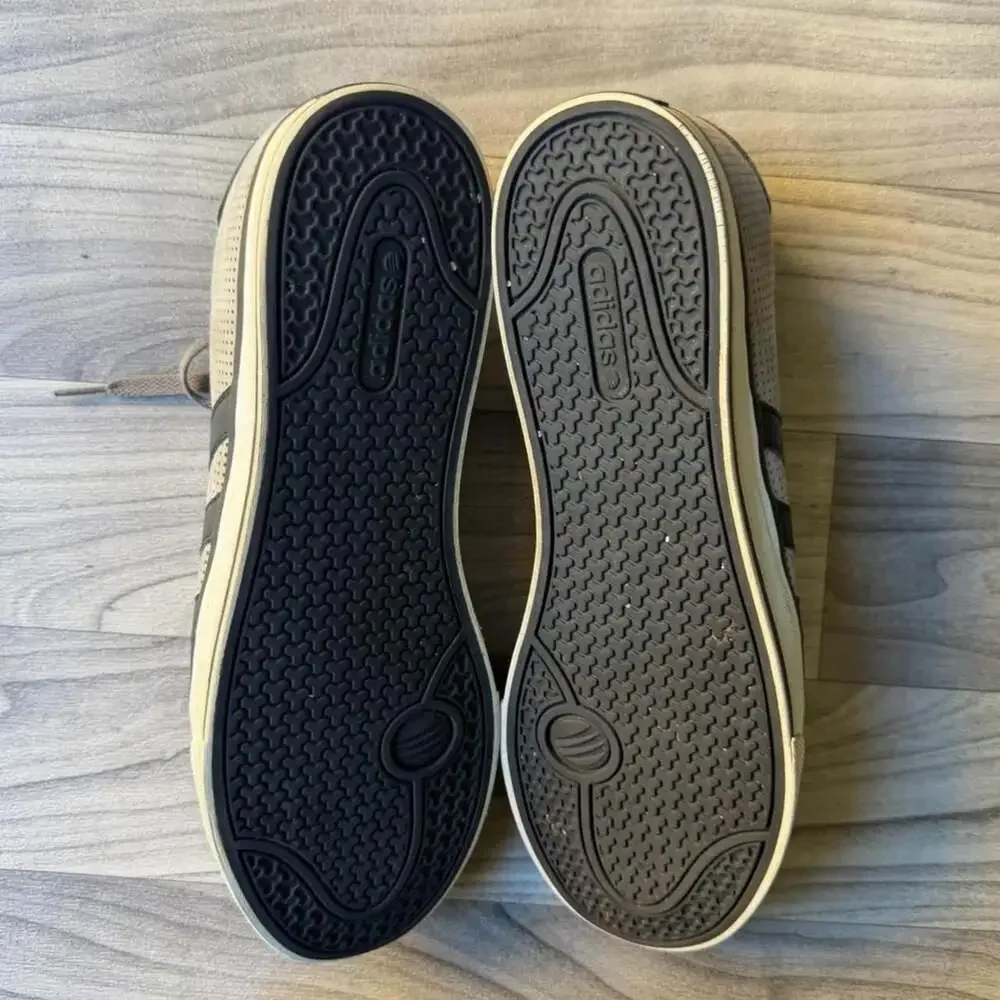 Adidas Neo G31795 Grey Perforated Sneakers Size 11.5